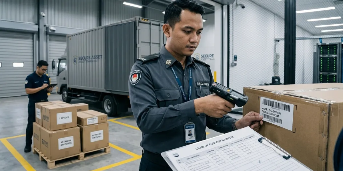 Proses validasi protokol chain of custody pada aset teknologi enterprise oleh layanan ITAD B2B