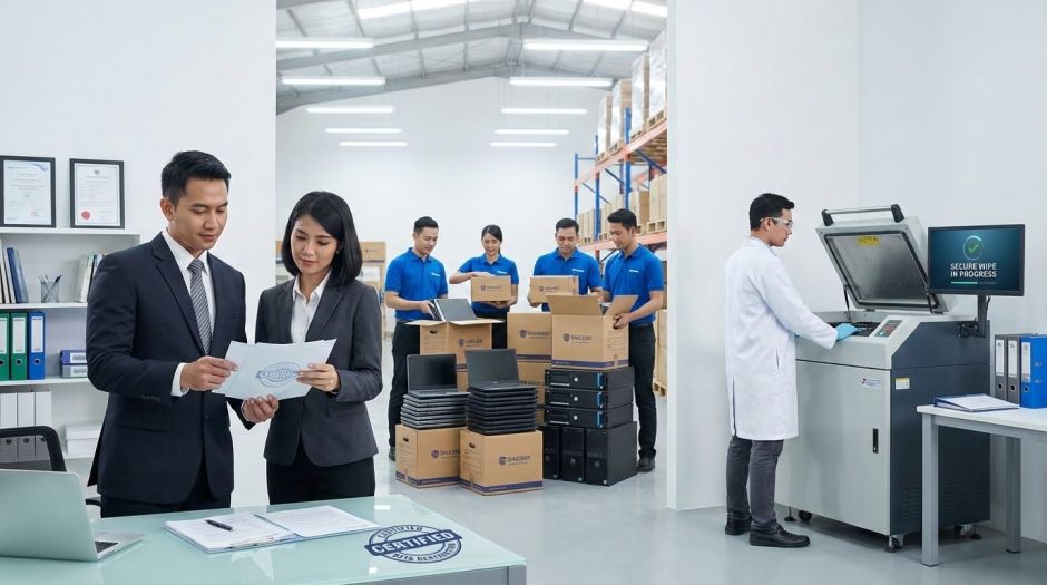 Jasa Disposal Aset IT Profesional - Data Destruction + Buyback | Terima Komputer Kantor