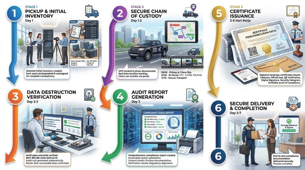 dokumentasi compliance data destruction
